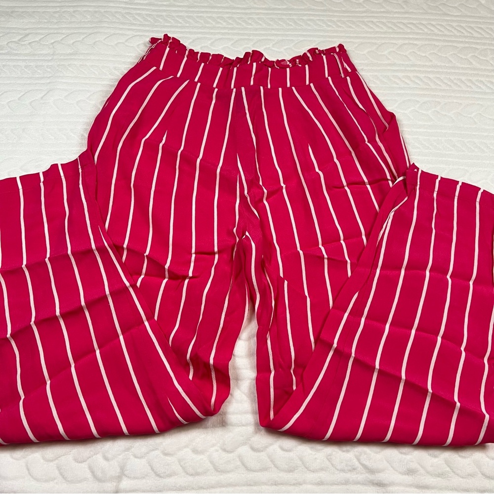 💗 Forever 21 -‎ Womans High Waisted Striped Pants - Picture 6 of 9